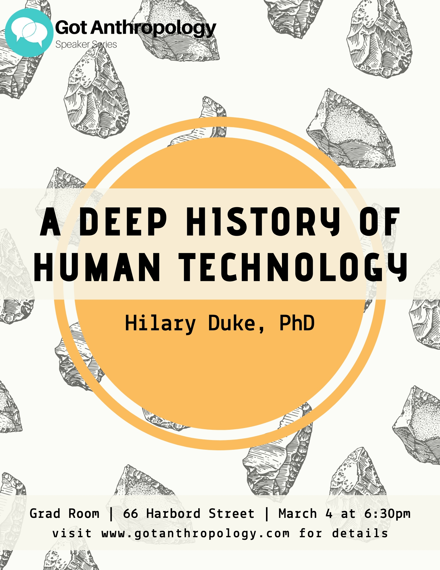 Poster featuring the "Deep History of Human Technology"