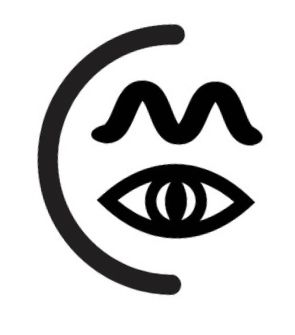 Medusa Logo, featuring a half-circle enclosing an eye, above which is a writhing snake in the shape of an "m"